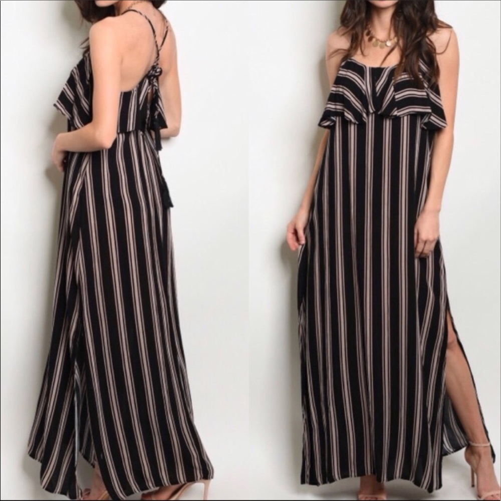 Striped maxi dress
